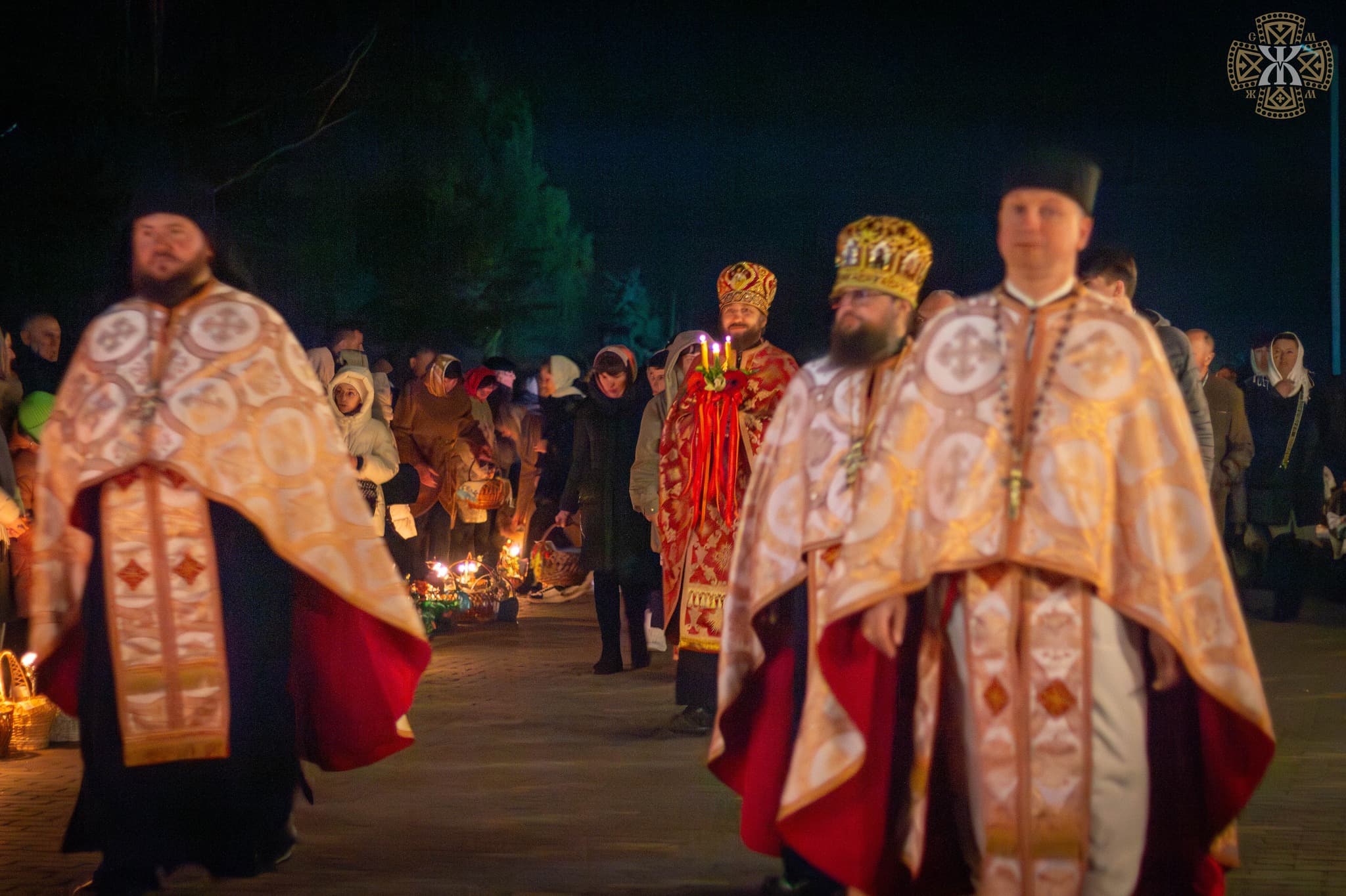Пасхальне богослужіння у Свято-Миколаївському Жидичинському монастирі